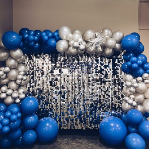 Silver Shimmer Wall