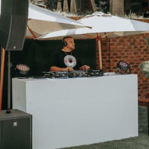 White Modern DJ Booth/Bar