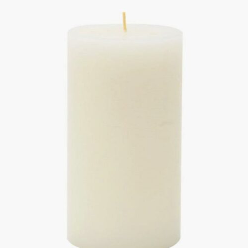 Off-White Pillar Candles 13cm H