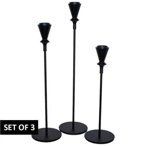 Black Modern Candlesticks