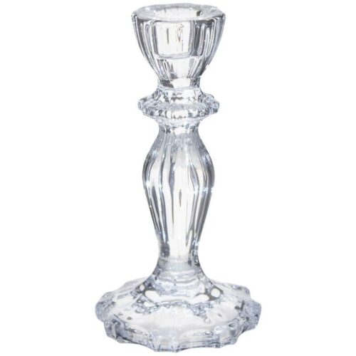 Timeless Glass Candlestick 11cm