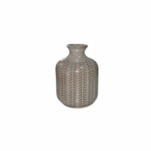 Ivory Bloom Glass Bud Vase