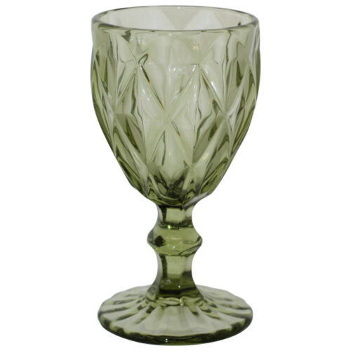 Olive Green Wine Goblet