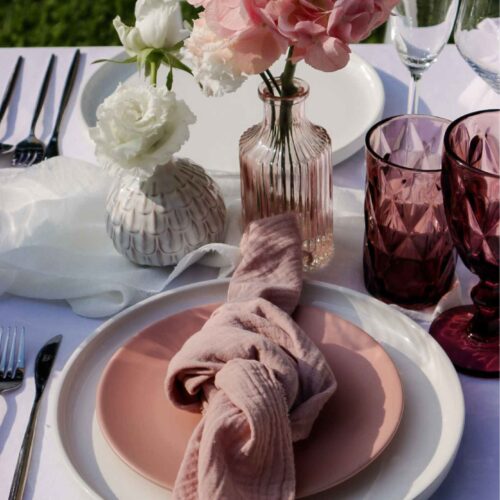 Dirty Pink Linen Napkin
