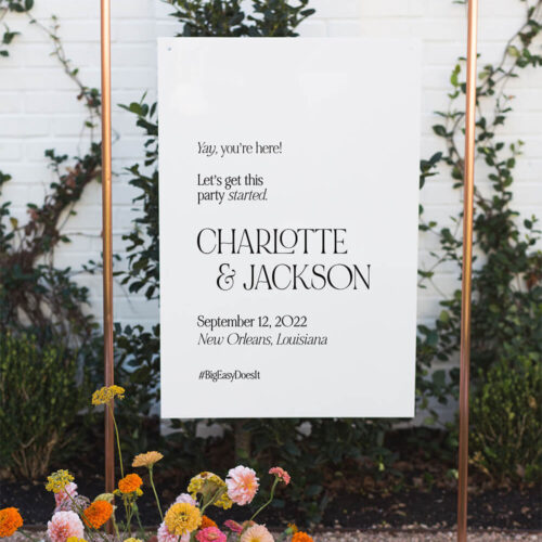 Copper Welcome Sign
