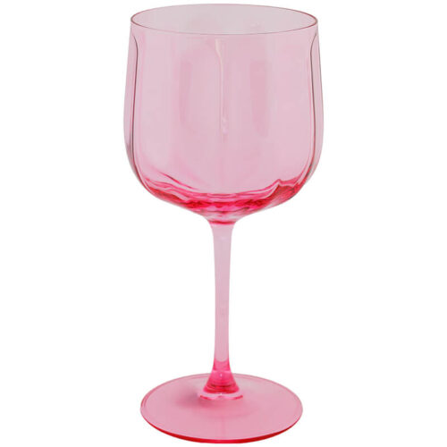 Rome Pink Wine Glass